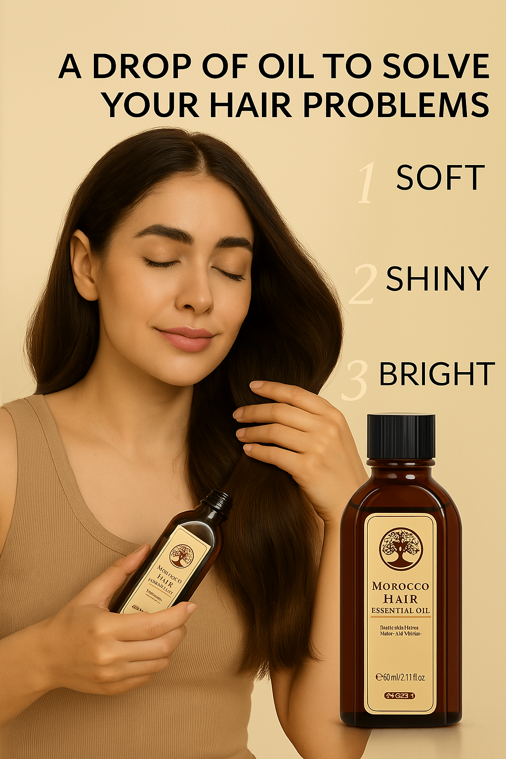Morocco Hair Oil – Repair Split Ends, Smooth & Shine Naturally
